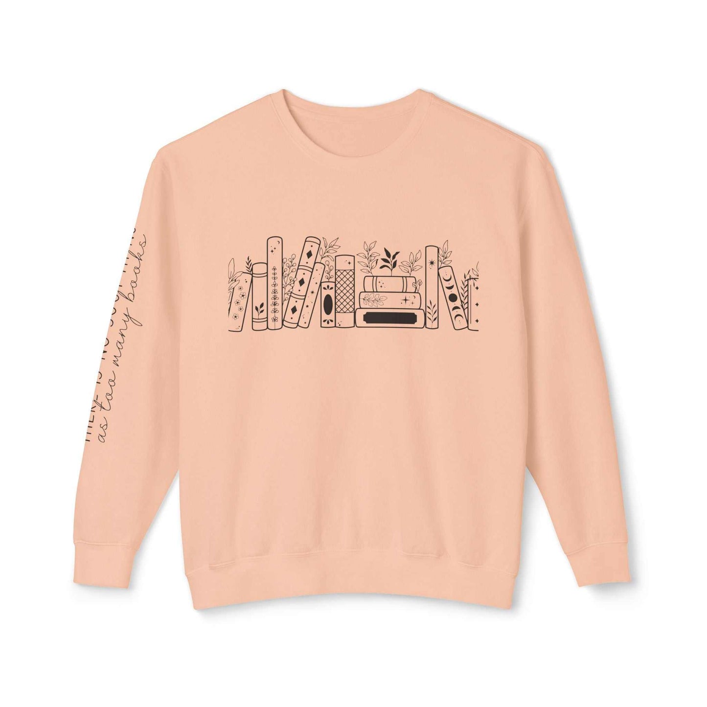 books” graphic sweatshirt 📚✨ unisex lightweight crewneck sweatshirt