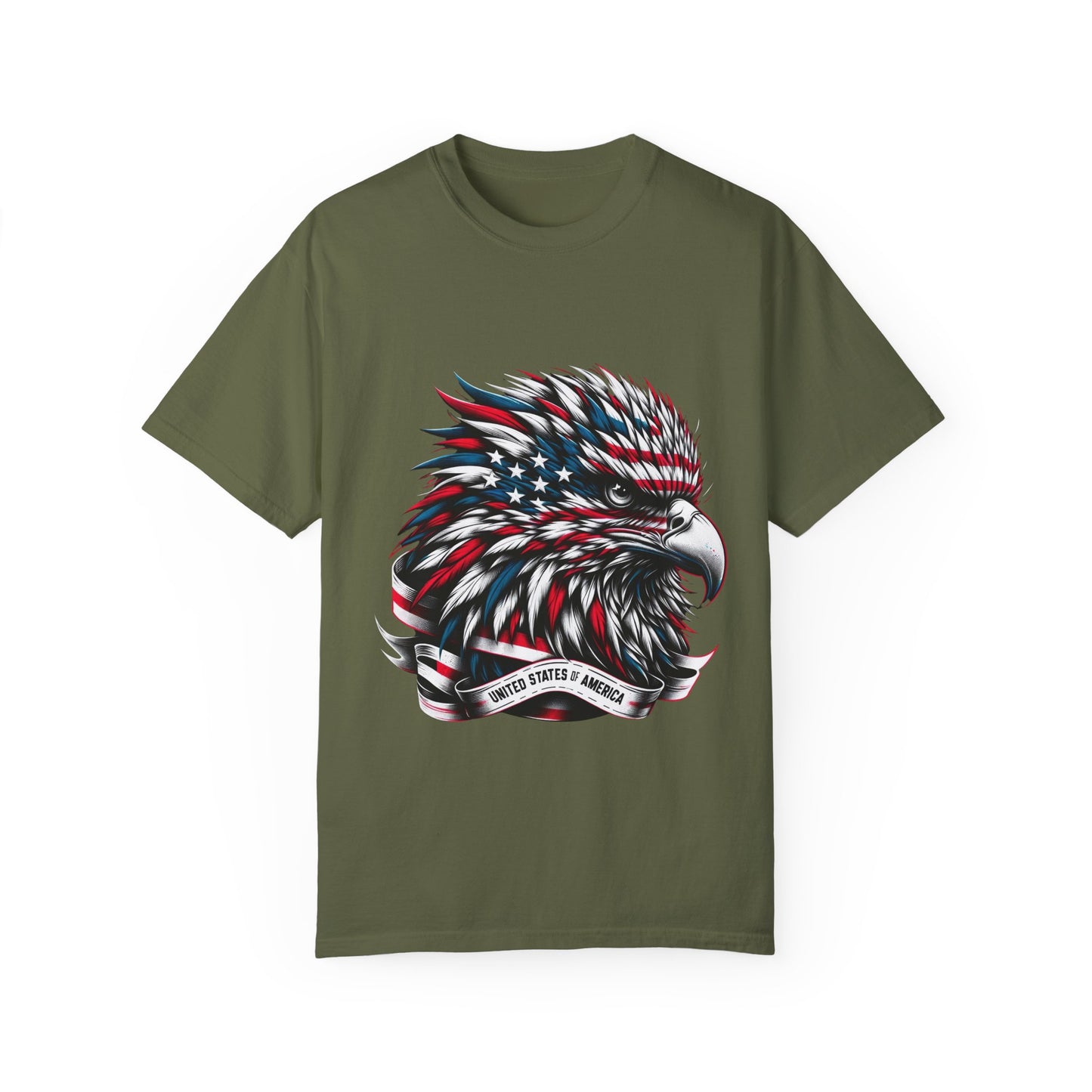 Patriotic American Eagle Unisex Garment-Dyed T-Shirt