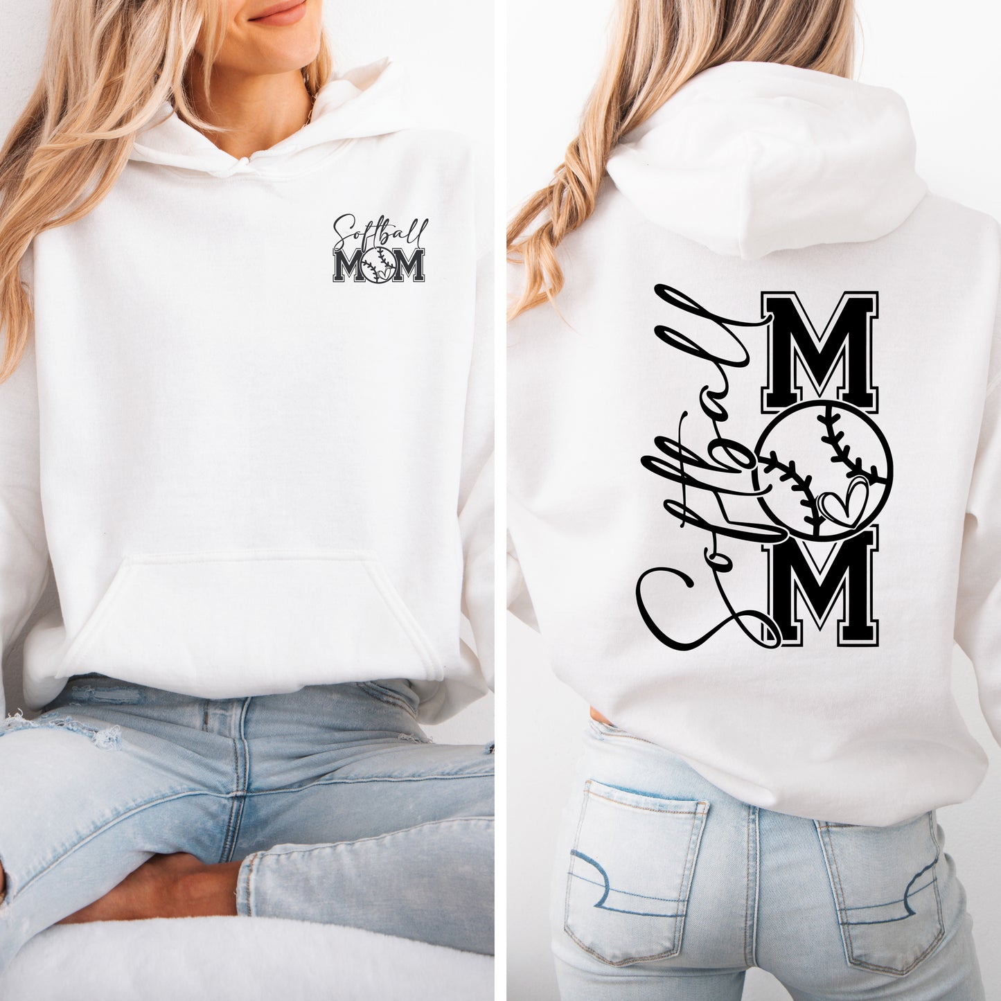 Softball Mom Hooded Sweatshirt