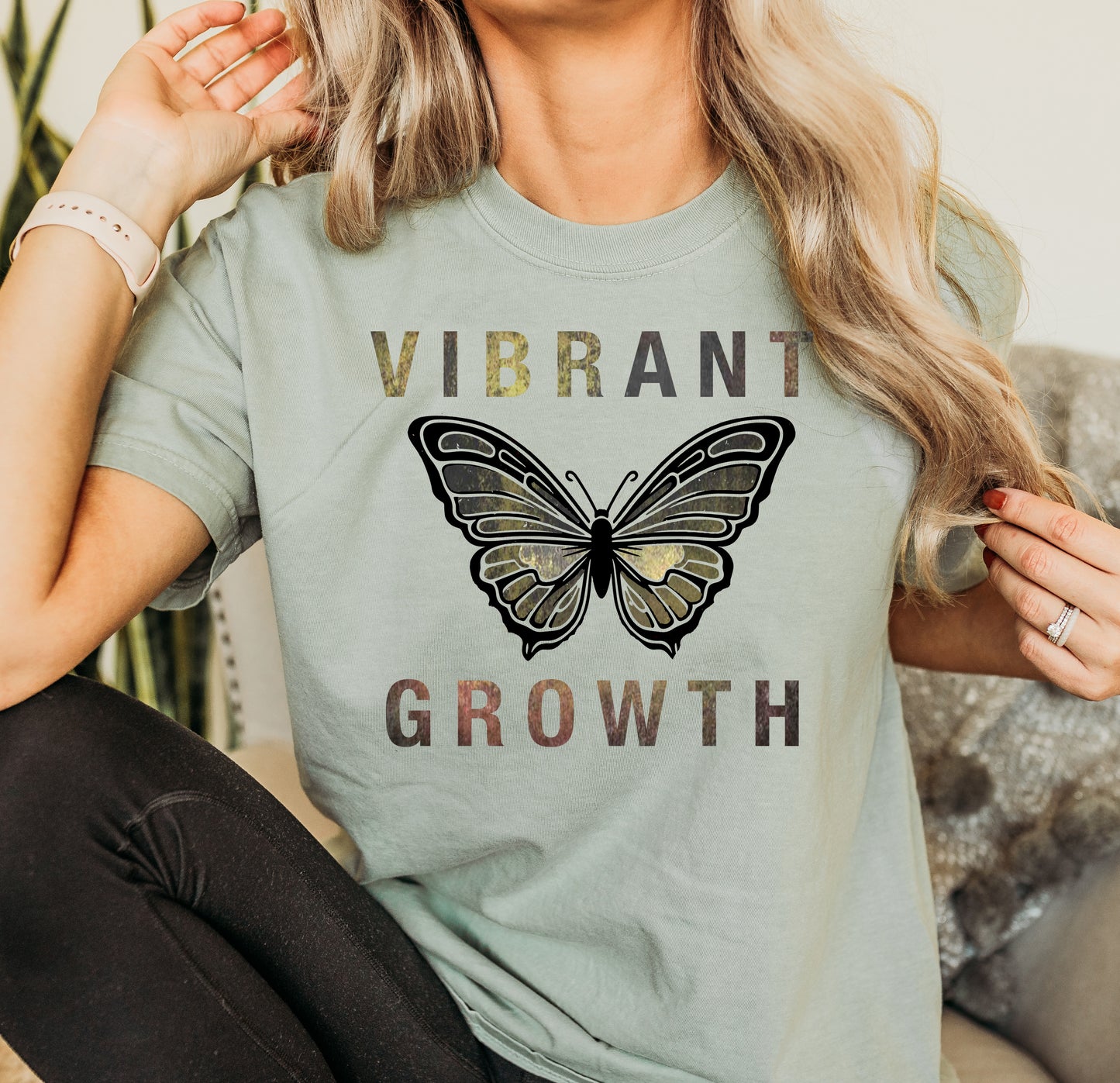 Vibrant Growth Graphic T-Shirt