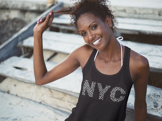 NYC Graphic Racerback Tank Top for Women - Stylish, Comfortable Activewear