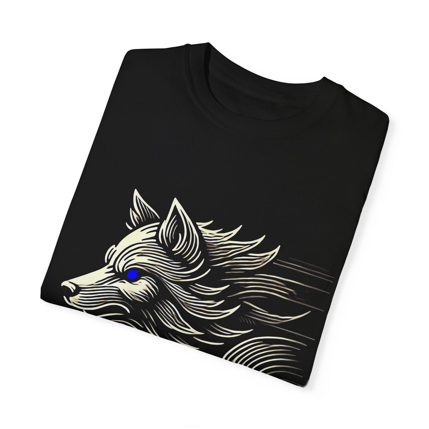 Ethereal Wolf Unisex Garment-Dyed T-Shirt