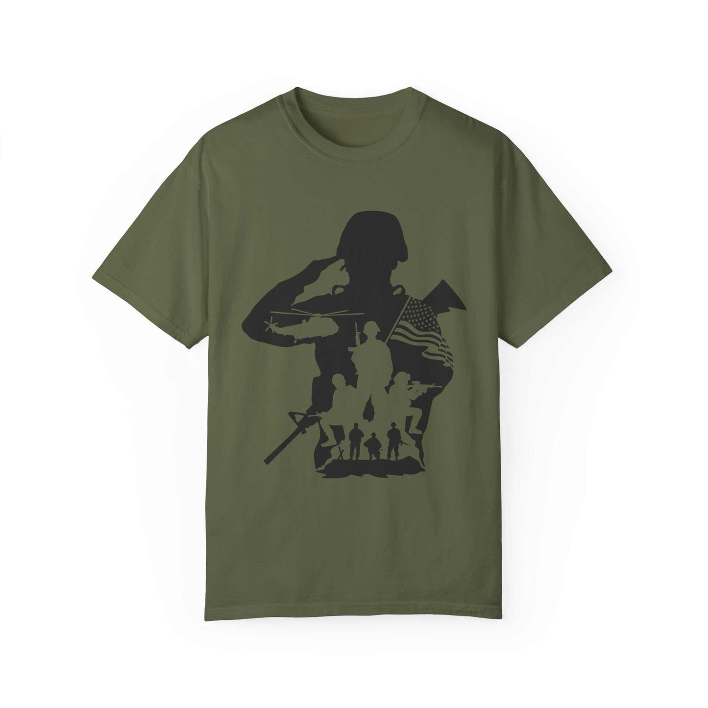 Soldier Graphic Tee – Garment-Dyed Customizable