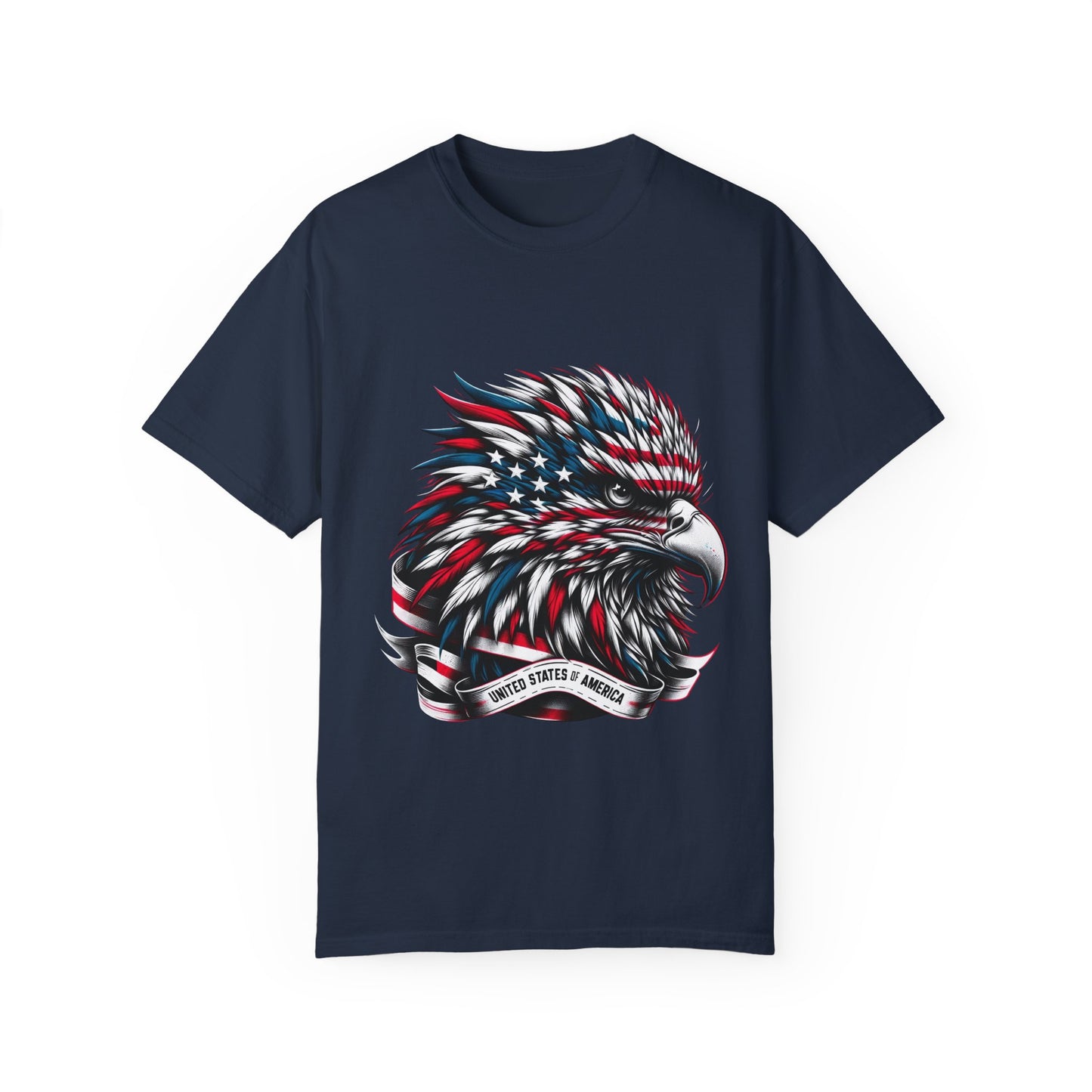 Patriotic American Eagle Unisex Garment-Dyed T-Shirt