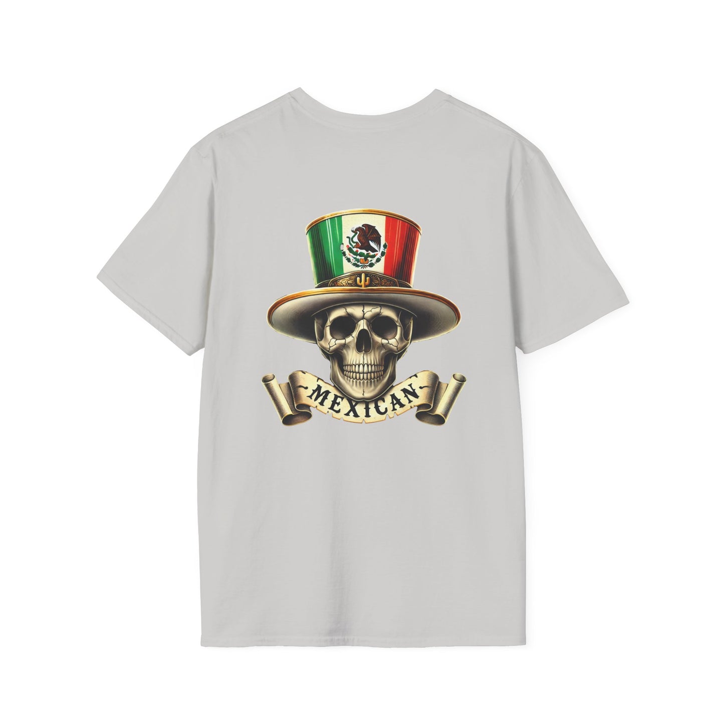 Mexican Skull & Top Hat Unisex T-Shirt – BACK PRINT Design