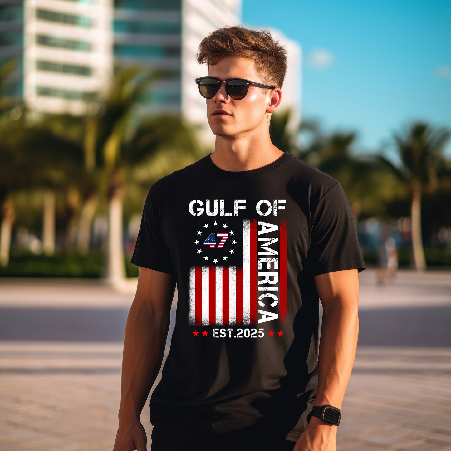 Gulf of America Unisex T-shirt - Vintage Design for Patriotic Spirit