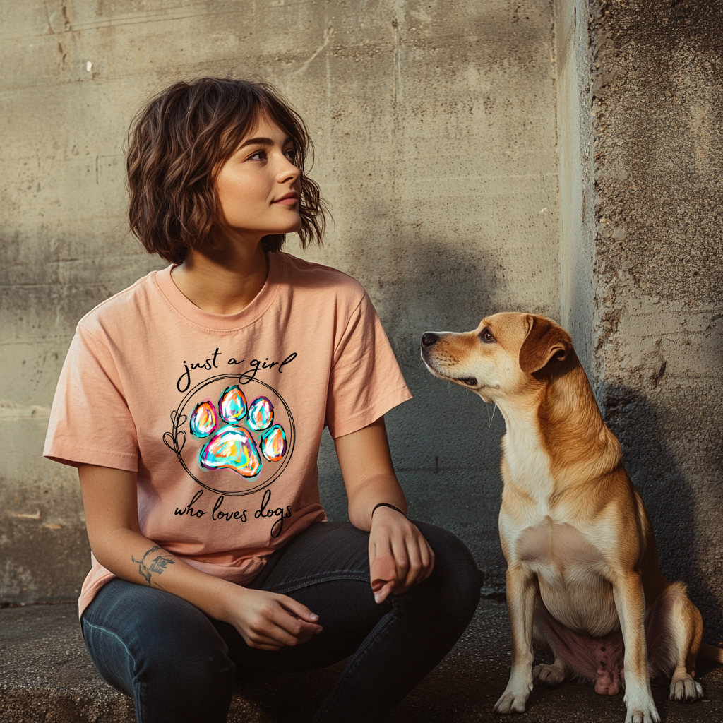 Just a Girl Who Loves Dogs T-Shirt