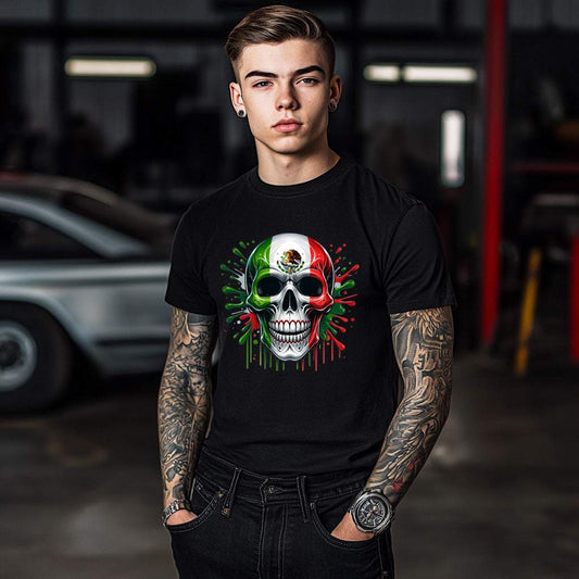 Latino Flag Skull T-Shirt