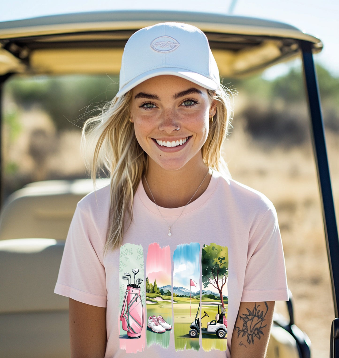 Golfing Vibes Ladies T-Shirt